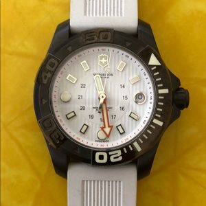 Victorinox women’s white scuba watch